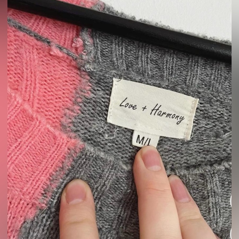 Colour Block Patchwork Sweater - Picture 3 of 4